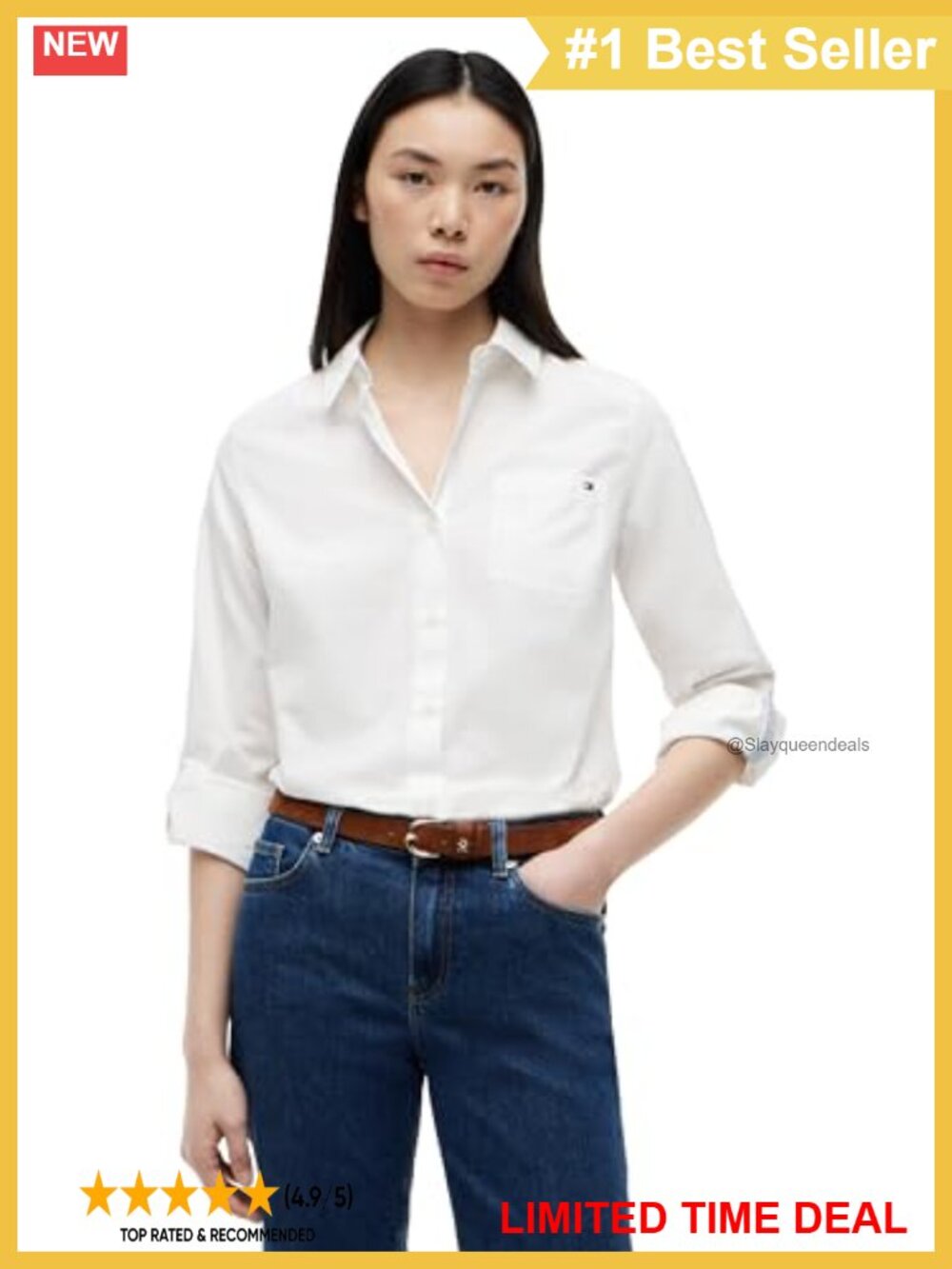 100% Cotton Poplin Long Sleeve Button Down Shirt Roll Up Sleeve Regular Fit